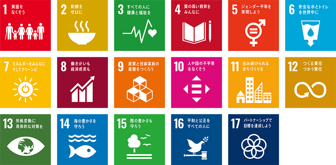 SDGs(エス・ディー・ジーズ)17の目標